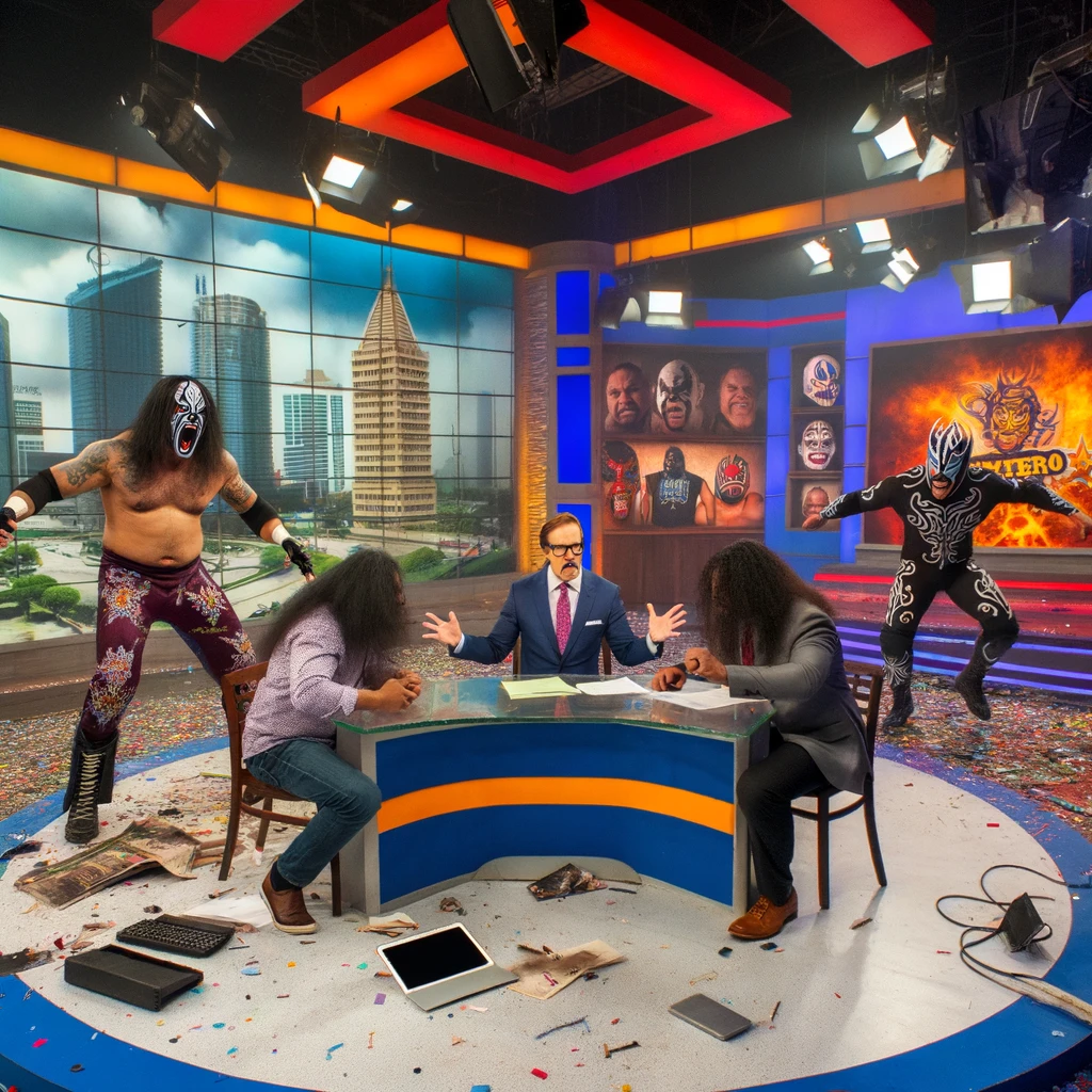 Agresión en Vivo: ‘Vampiro Canadiense’ Atacado Durante Entrevista en TV Azteca