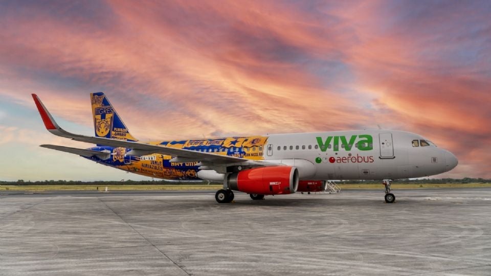 ¡Tigres vuela alto! Presentan avión temático “Avión Incomparable” en colaboración con Viva Aerobus