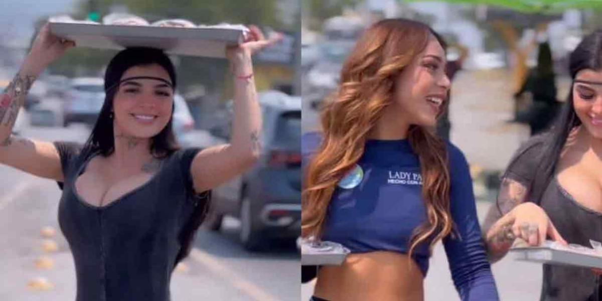 Karely Ruiz es captada vendiendo pays en calles de Monterrey: ¿dejó OnlyFans?